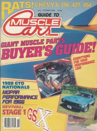 GUIDE TO MUSCLE CARS 1988 OCT - COPO, DAYTONA, MACHINE